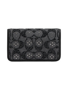 Coach - Essential Slim In Crystal Signature Jacquard -korttikotelo - LH/BLACK | Stockmann