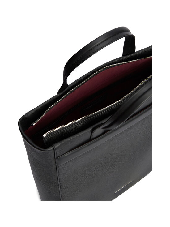 Tommy Hilfiger - Business Leather Tote -laukku - BDS BLACK | Stockmann - photo 3