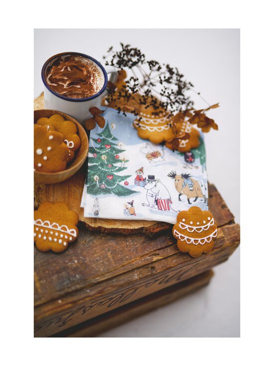 Havi - Moomin Joulun Ihmemaa salvetes 33 cm, 20 gab. - WHITE | Stockmann - photo 3