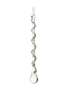 Weiste - Jõulukaunistus Glass drop with twisted glitter - TRANSP Weiste - Jõulukaunistus Glass drop with twisted glitter - TRANSP | Stockmann