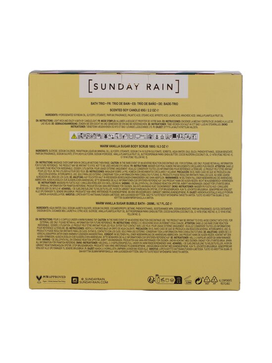 Sunday Rain - Warm Vanilla Sugar Bath Trio -lahjapakkaus - NOCOL | Stockmann - photo 3