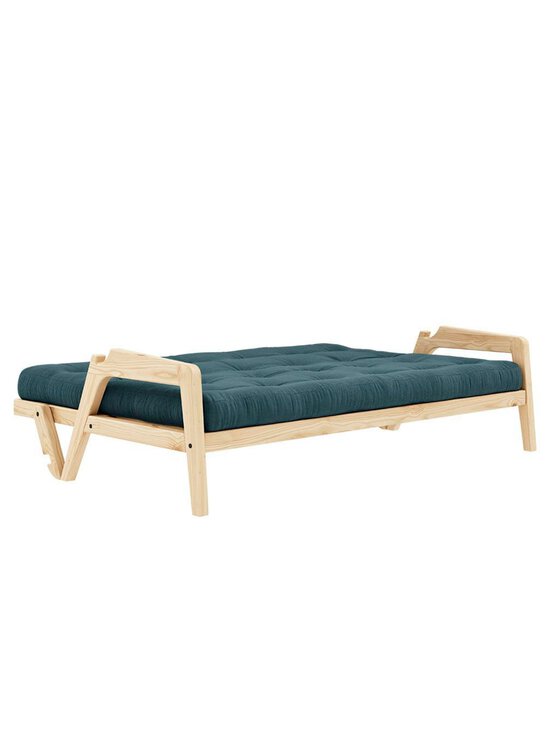 Karup - Grab-futonsohva Corduroy-kangas pale blue/mänty L 200 cm - BEIGE | Stockmann - photo 2