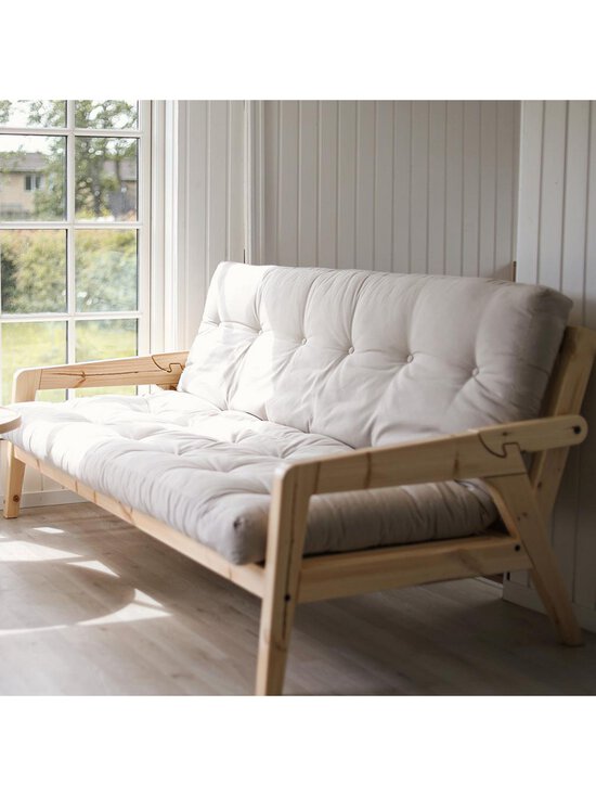 Karup - Grab-futonsohva Corduroy-kangas pale blue/mänty L 200 cm - BEIGE | Stockmann - photo 7