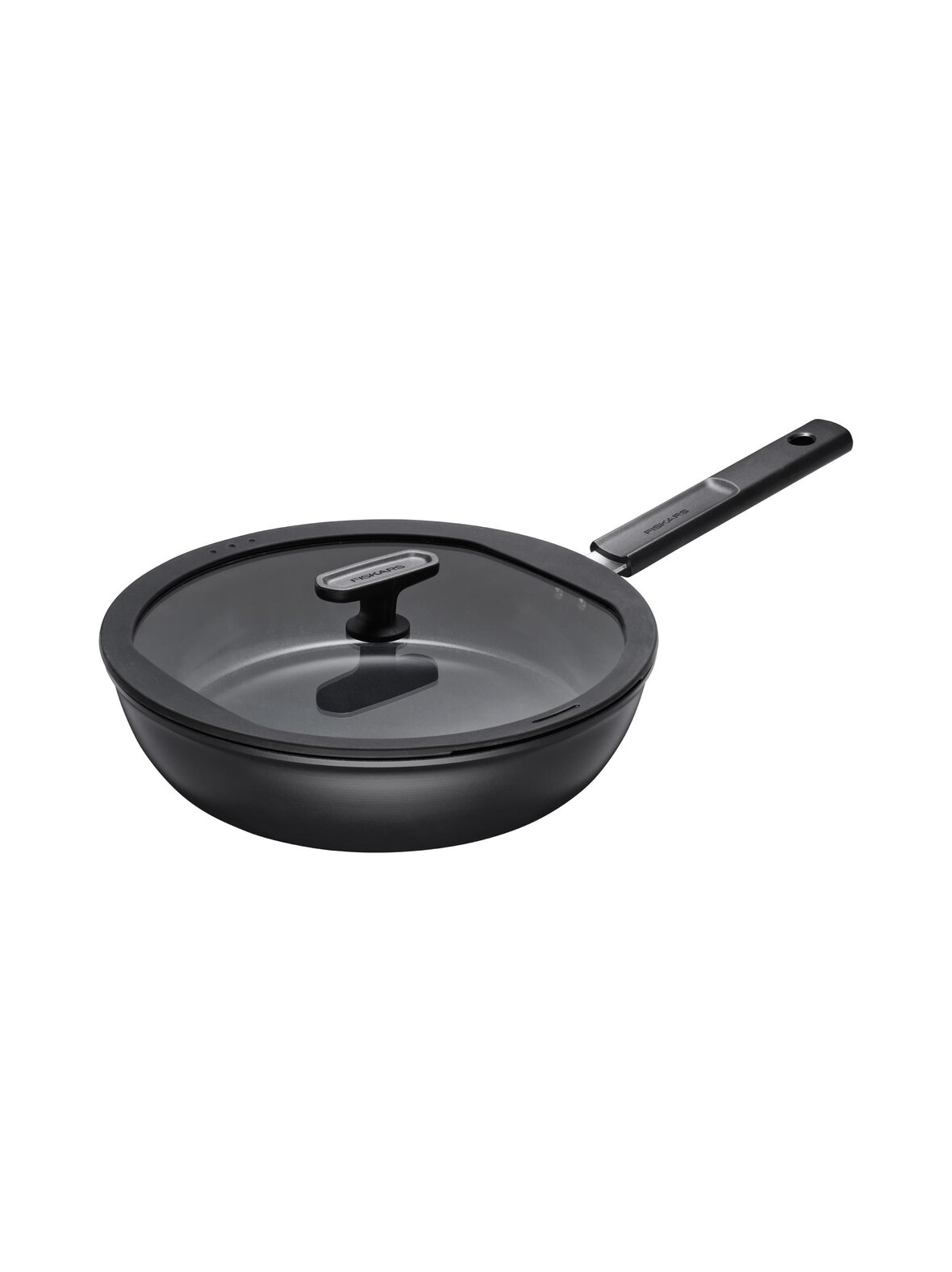 Fiskars Hard face sauté -paistinpannu kannella, 28 cm