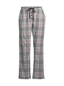 Damella - Cotton Flannel -pyjamahousut - 904 GREY/ RED | Stockmann