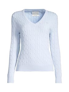 GANT - Stretch Cotton -palmikkoneulepusero - 457 FRESH BLUE GANT - Stretch Cotton -palmikkoneulepusero - 457 FRESH BLUE | Stockmann