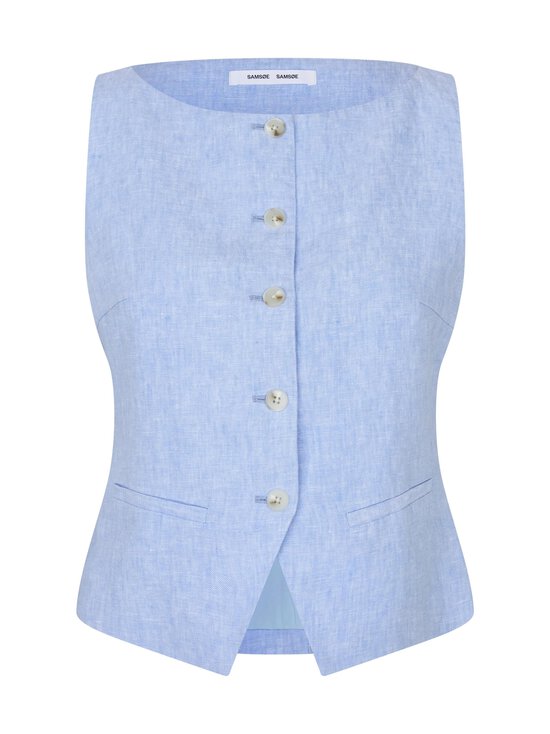 Samsoe Samsoe - Saloves-pellavaliivi - CLR002585 BEL AIR BLUE MEL. | Stockmann - photo 1