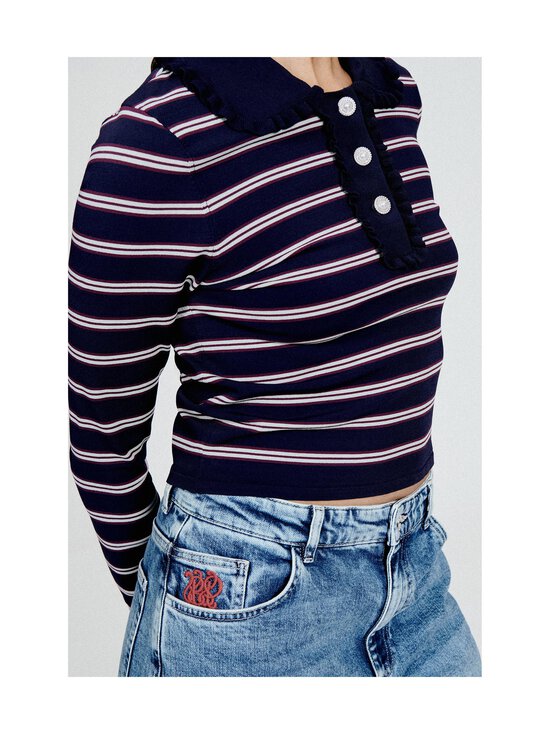 Baum und Pferdgarten - Catarin trikotāžas krekls - C7559 NAVY PLUM STRIPE | Stockmann - photo 3