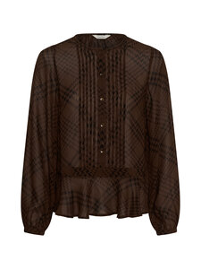 Part Two - CantalinePW kreklblūze - 130 BROWN CHECK PRINT | Stockmann