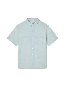 Kenzo - Cartoon Emroidered Casual -kauluspaita - STONE BL DIRTY BLUE DENIM | Stockmann