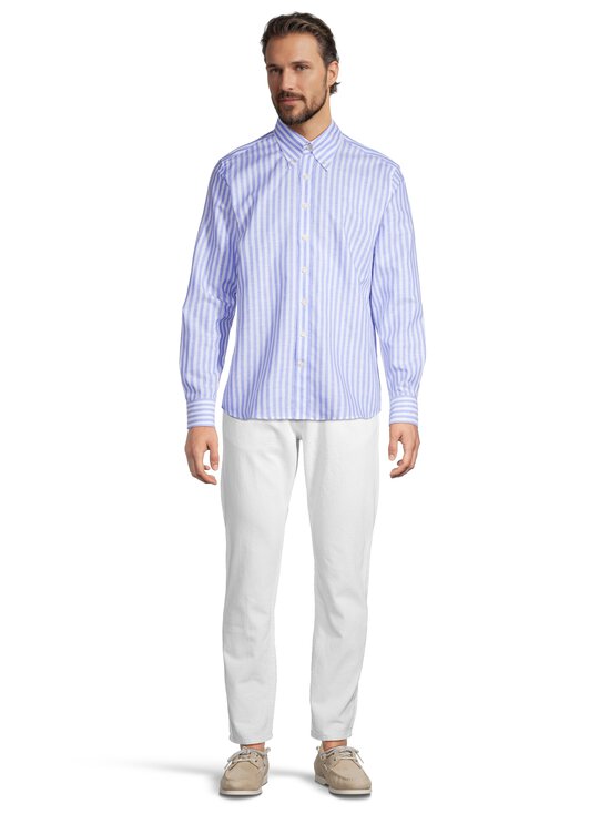 Oscar Jacobson - Regular Fit Wide Stripe krekls - 285 CARIBBEAN BLUE | Stockmann - photo 2