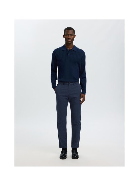 Selected - Slim Miles Brushed Wool Look -chinohousut - DARK SAPPHIRE DETAIL:STRUCTURE | Stockmann - photo 2