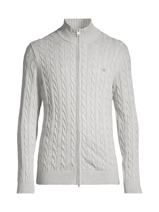 Cotton Zipped -palmikkoneuletakki