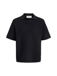 Jack & Jones - Jornantucket Split Neck polo krekls - BLACK | Stockmann