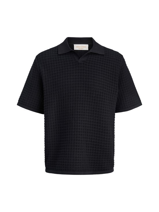 Jack & Jones - Jornantucket Split Neck -pikeepaita - BLACK | Stockmann - photo 1