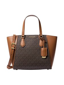 Michael Michael Kors - Taryn Small Signature Logo Convertible Tote -laukku - 252 BRN/ACORN | Stockmann
