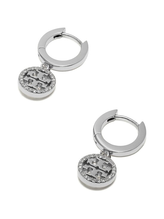 Tory Burch - Miller Huggie auskari - TORY SILVER / CRYSTAL - photo 2 Tory Burch - Miller Huggie auskari - TORY SILVER / CRYSTAL | Stockmann - photo 2