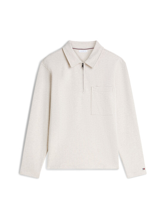 Tommy Hilfiger - Essential Terry Pocket 1/4 Zip džemperis - HGF HEATHERED OATMILK | Stockmann - photo 1