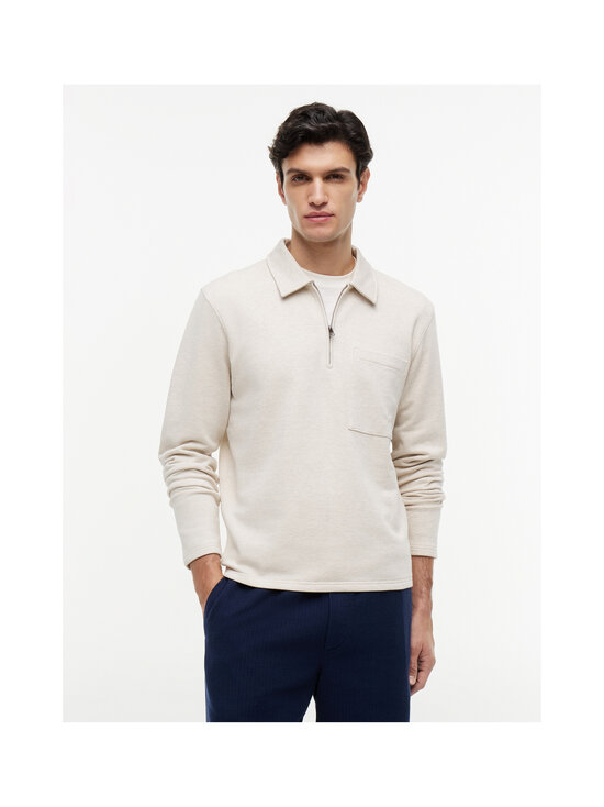 Tommy Hilfiger - Essential Terry Pocket 1/4 Zip džemperis - HGF HEATHERED OATMILK | Stockmann - photo 3