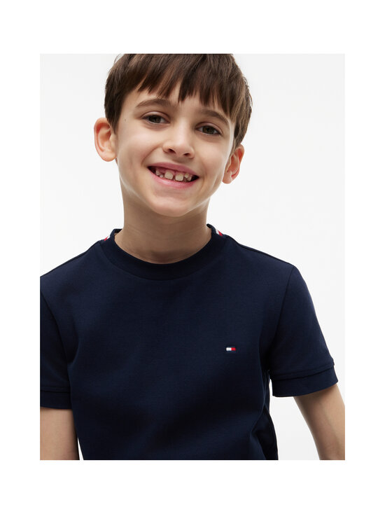 Tommy Hilfiger - T-särk Tape Detail Pique - C1G DARK NIGHT NAVY | Stockmann - photo 5