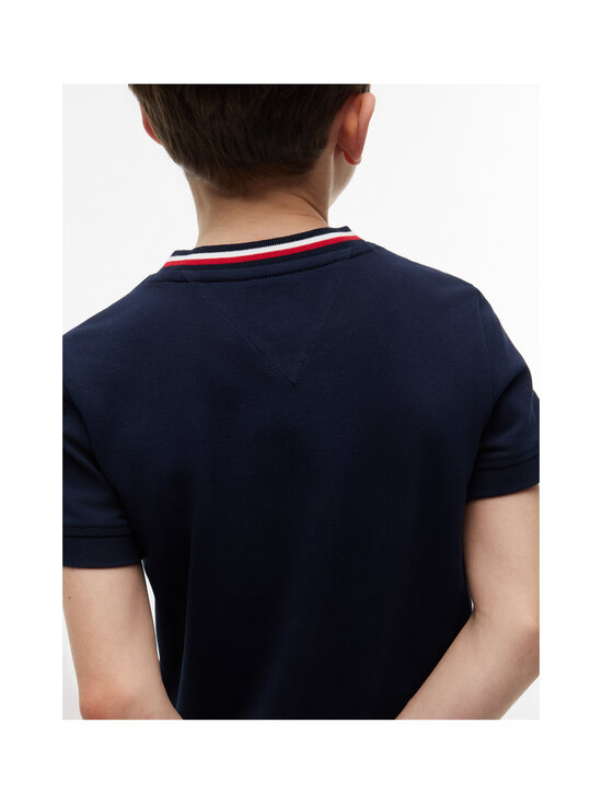 Tommy Hilfiger - T-särk Tape Detail Pique - C1G DARK NIGHT NAVY | Stockmann - photo 6
