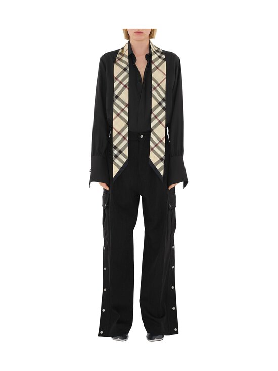 Burberry - Skinny Check -silkkihuivi 180 x 8 cm - A1450 STONE | Stockmann - photo 4
