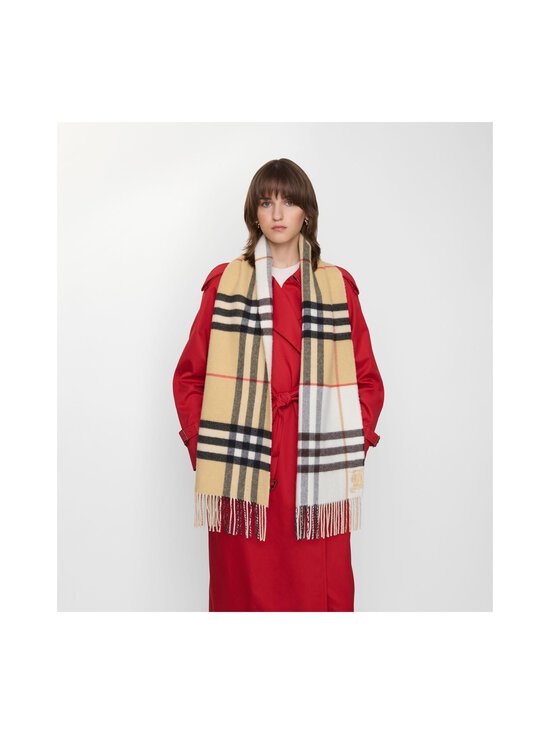 Burberry - Double Check -kaulahuivi - A2021 SAND/PEBBLE WHITE | Stockmann - photo 3