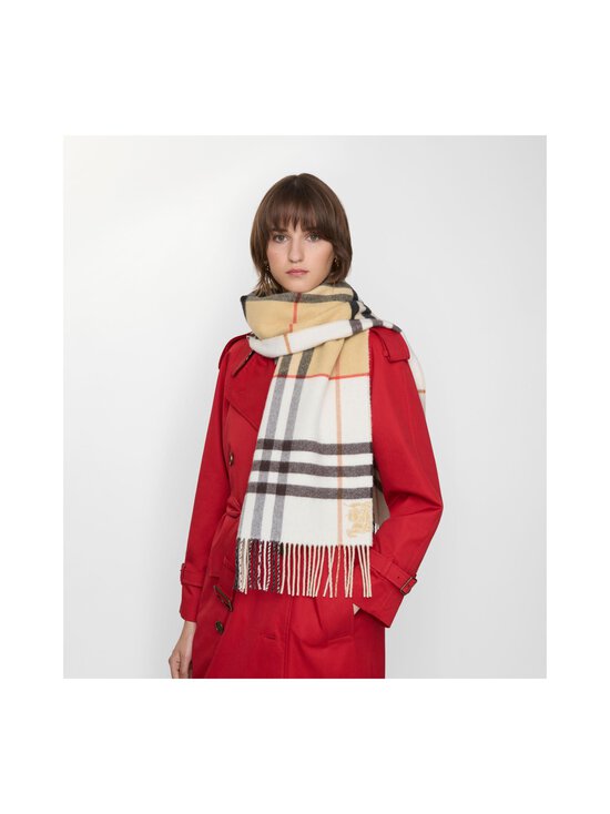 Burberry - Double Check -kaulahuivi - A2021 SAND/PEBBLE WHITE | Stockmann - photo 4