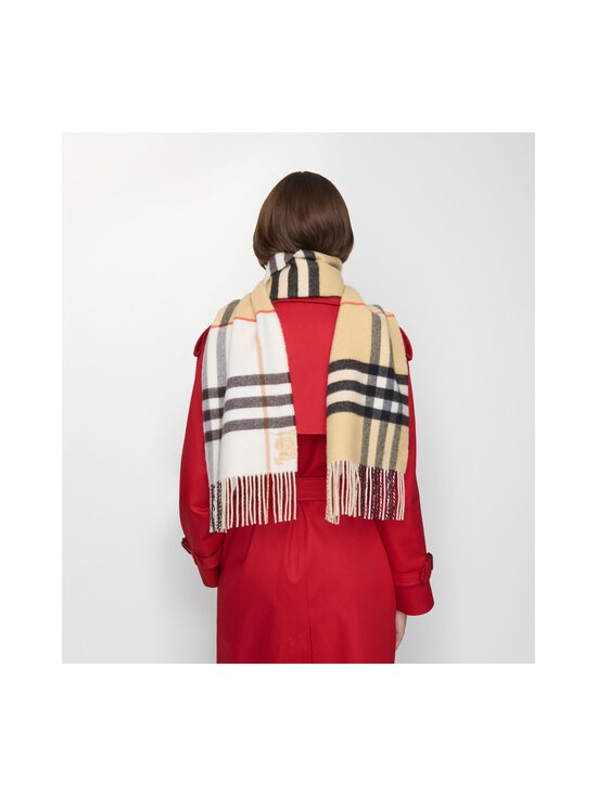 Burberry - Double Check -kaulahuivi - A2021 SAND/PEBBLE WHITE | Stockmann - photo 5