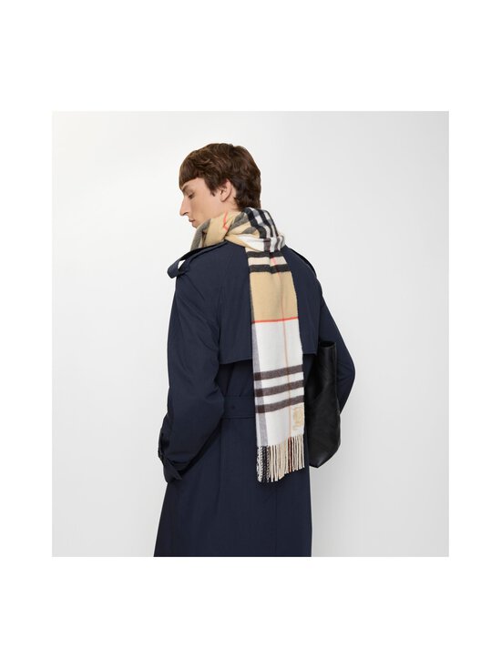 Burberry - Double Check -kaulahuivi - A2021 SAND/PEBBLE WHITE | Stockmann - photo 8