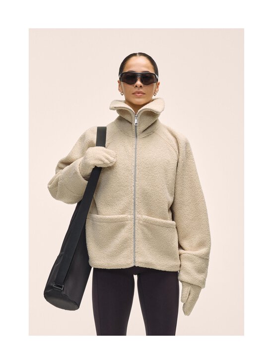 Casall - Sherpa Short Zip -takki - 681 ECRU - photo 3 Casall - Sherpa Short Zip -takki - 681 ECRU | Stockmann - photo 3