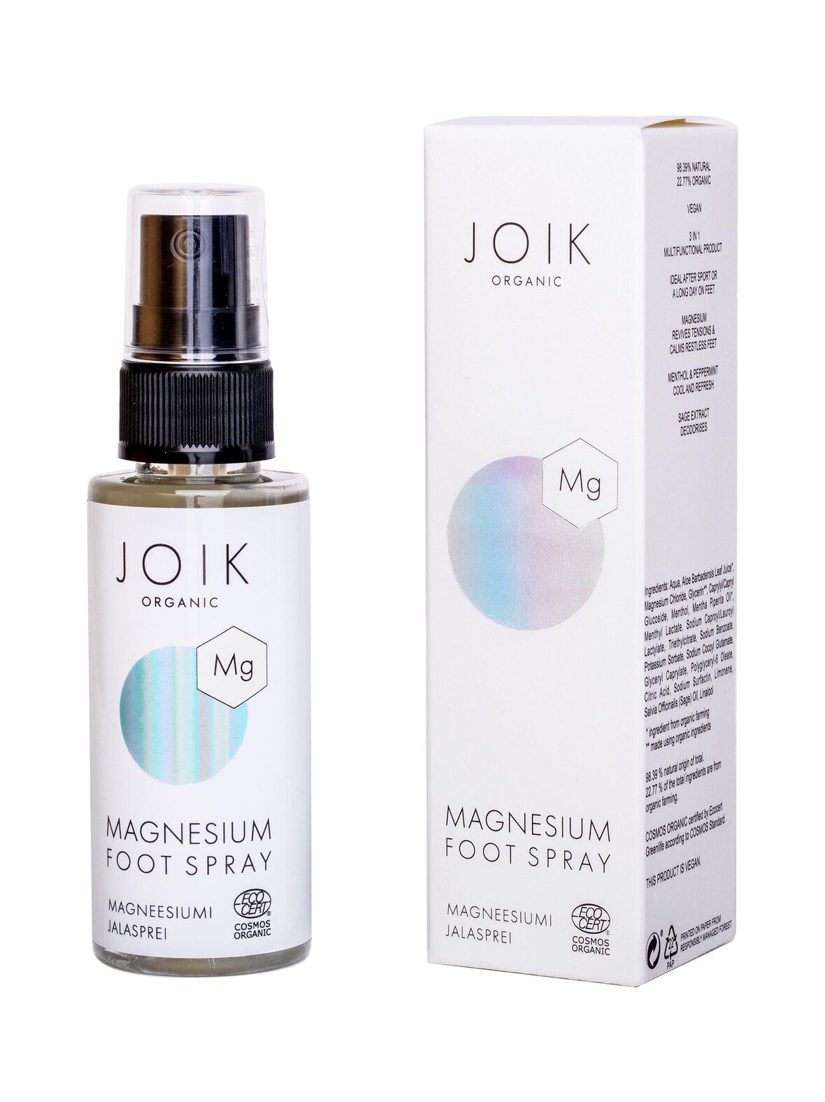 Joik Organic magnesium foot spray -jalkasuihke