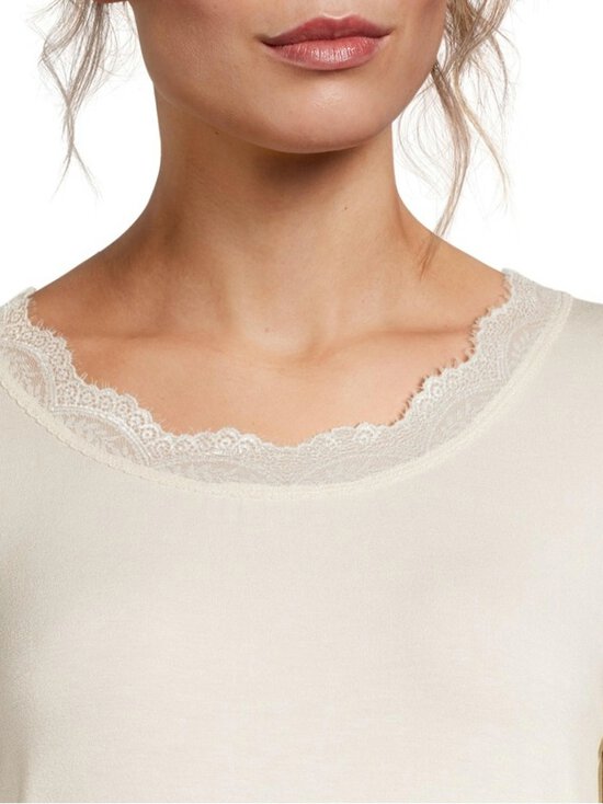NOOM - Sarita Lace trikotāžas krekls - CREAMY OFFWHITE | Stockmann - photo 4
