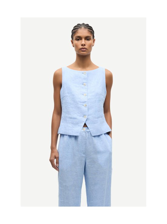 Samsoe Samsoe - Saloves-pellavaliivi - CLR002585 BEL AIR BLUE MEL. | Stockmann - photo 3