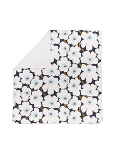 Marimekko - Unikko-päiväpeite 260 x 260 cm - 515 BLUEBERRY, OFF WHITE, COLD BLUE | Stockmann