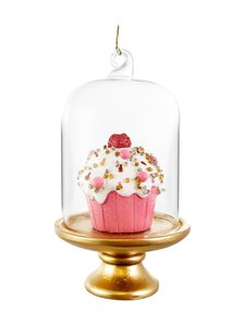 Shishi - Muffin Under Cloche Ziemassvētku eglītes rotājums 12 cm - GOLD | Stockmann