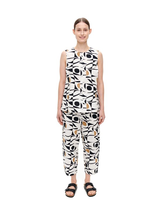 189 OFF WHITE, BEIGE, BLACK Marimekko Aldis Hepokatti -paita |34 | Paidat &  puserot | Stockmann