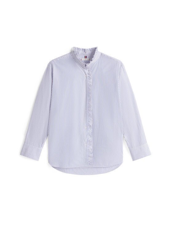 Poplin Ruffle kreklblūze