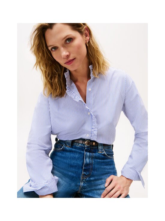 Tommy Hilfiger - Pluus Poplin Ruffle - 0X7 HUGH STP/ BLUE - photo 5 Tommy Hilfiger - Pluus Poplin Ruffle - 0X7 HUGH STP/ BLUE | Stockmann - photo 5