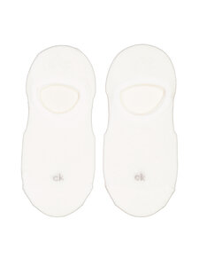 Calvin Klein - Footie Structure -sukat 2-pack - 001 WHITE | Stockmann