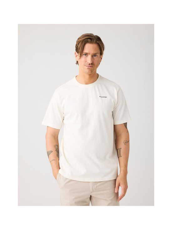 Knowledge Cotton Apparel - Back Print t-paita - 1387 EGRET | Stockmann - photo 4