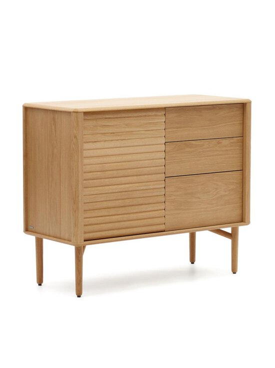 Kave Home - Lenon-senkki tammi / lasi 105 x 84 cm - BEIGE | Stockmann - photo 1