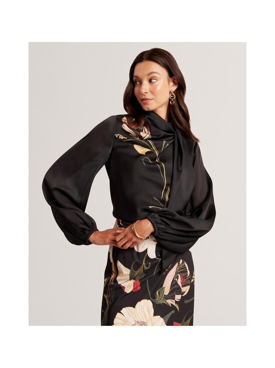 Ted Baker London - Ortuga Neck Tie -paita - BLACK | Stockmann - photo 2