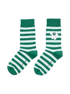 Marimekko - Kasvaa Tasaraita Unikko One -sukat - 661 GREEN, DARK GREEN, WHITE | Stockmann