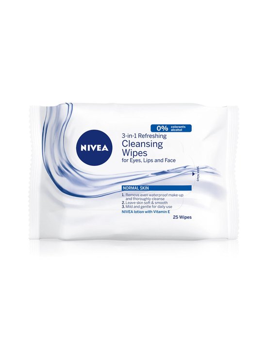 3-in-1 Refreshing Cleansing Wipes -puhdistusliinat normaalille iholle, 25 kpl