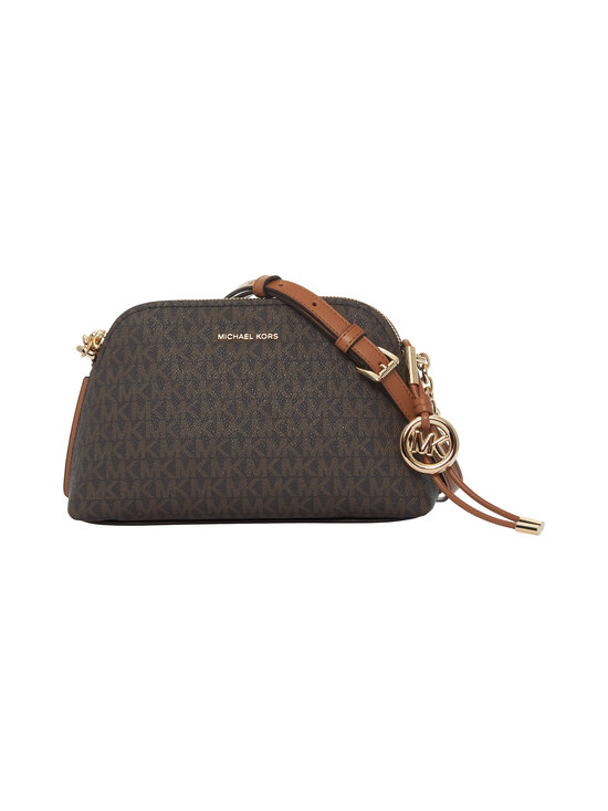 Michael Michael Kors - Small Dome Chain Xbody -nahkalaukku - 252 BRN/ACORN | Stockmann - photo 1