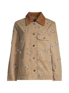 Allsaints - Bex Embroidery -farkkutakki - VINTAGE SAND BROWN | Stockmann