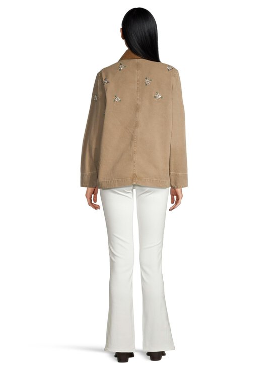 Allsaints - Bex Embroidery -farkkutakki - VINTAGE SAND BROWN | Stockmann - photo 3