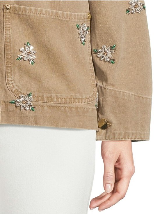 Allsaints - Bex Embroidery -farkkutakki - VINTAGE SAND BROWN | Stockmann - photo 5