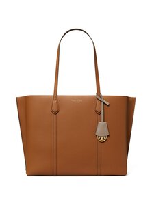 Tory Burch - Perry Triple Compartment Tote -nahkalaukku - LIGHT UMBER | Stockmann